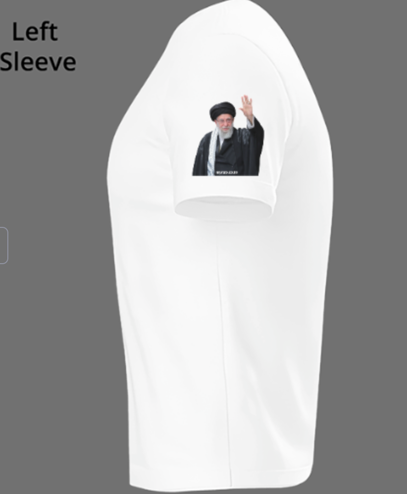 Ayatollah Khamenei Full Print Graphic T-Shirt – Front, Back & Sleeve Design